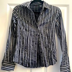 Long sleeved, Button Down Collared Shirt- Size XS